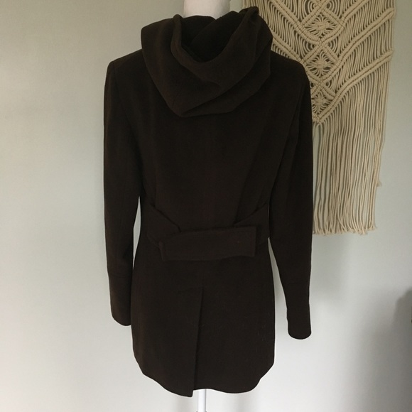 Calvin Klein Winter Hooded Brown Coat - Picture 6 of 10